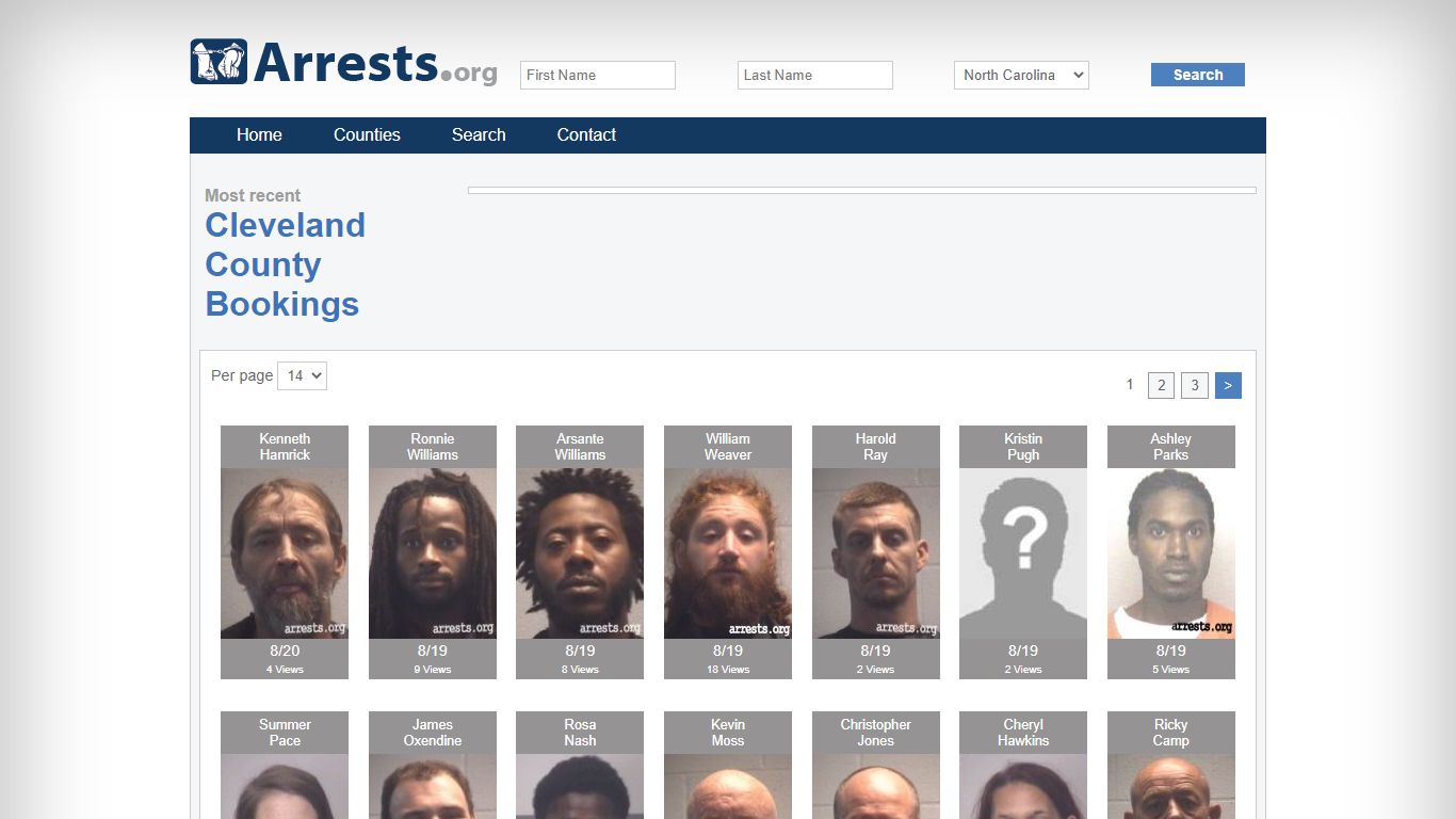 Cleveland County Arrests and Inmate Search